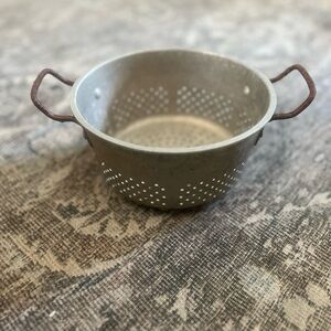 Vintage Royal Chef Primitive Aluminum Strainer Colander